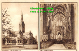 R355201 Salisbury Cathedral. N. E. The Choir Screen. Photochrom. Multi View - World