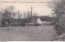 CREUSE CHAMBON SUR VOUEIZE LE CONFLUENT DE LA TARDES ET DE LA VOUEIZE ET LE JEU DE TENNIS - Chambon Sur Voueize