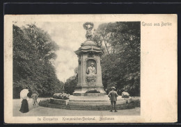 AK Berlin, Beethoven-Denkmal Im Tiergarten  - Dierentuin