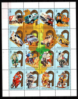 LIBYA 29.12.1991; Rallye Paris-Dakar.; Michel-N° 1874-89, Feuillet ; MNH, Neuf **; Lot 60022 - Libya