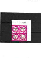 TP Autoadhésif  St Valentin Coeurs 2009 De La Maison De Couture Emanuel Ungaro  N°265 X 4 Année 2009 N** Support Blanc - Unused Stamps