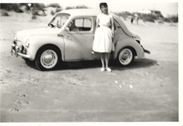 Photo 12.4 X 8.7 4 CV Datant De Juin 1961 Palavas Carnon - Automobiles