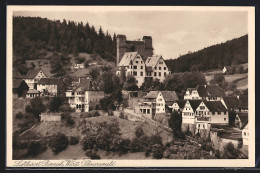 AK Berneck /Württ. Schwarzwald, Teilansicht Mit Burg  - Other & Unclassified