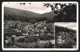 AK Ernstmühl /Schwarzwald, Ortsansicht Und Pension-Café Lutz  - Other & Unclassified