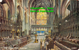R355205 York Minster. The Choir. Valentine. Art Colour. 1242. V. Style. B. F. C. - World