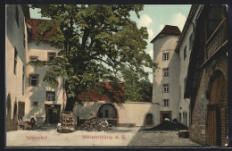 AK Neuenbürg A. E., Schlosshof Im Sonnenschein  - Autres & Non Classés