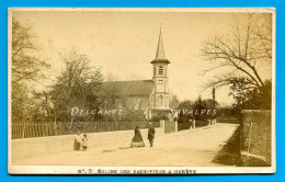 Suisse * Genève église Des Eaux-Vives * Photo Albumine Vers 1870 - Anciennes (Av. 1900)