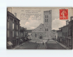 GANNAT : Place Hennequin Et L'Eglise Sainte-Croix - état - Autres & Non Classés