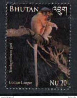 Bhutan-2014 - Flora And Fauna - Golden Langur - MNH. ( OL 08/05/2023) - Bhoutan