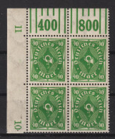 MiNr. 232 W Oberrand Bogenecke **  (0345) - Unused Stamps