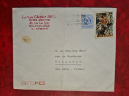 Lettre BEAUFAYS LIEGE COURTAES GHISLAIN JANS POUR MACO SELESTAT - Storia Postale