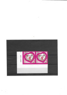 TP Autoadhésif  St Valentin Coeurs 2009 De La Maison De Couture Emanuel Ungaro  N°265 X 2 Année 2009 N** Support Blanc - Unused Stamps