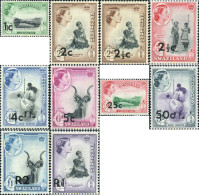 365119 MNH SWAZILANDIA 1961 SERIE BASICA - Swaziland (...-1967)