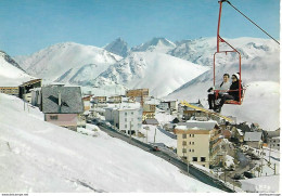 38 - ALPES D'HUEZ - La Station  ANIMATION -n°2572 TELESIEGE DU SIGNAL ET PIC DE LA MEIJE - Autres & Non Classés