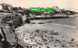 R355270 Newquay. Towan Beach. Valentine. RP. Postcard - Monde