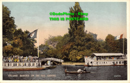 R355273 Oxford. College Barges On The Isis. Postcard - Monde