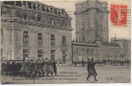 94 VINCENNES Intérieur Du Fort - Exercice De Marche Du Bataillon De Chasseurs - Vincennes