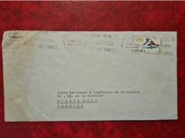 Lettre ESPAGNE FLAMME MADRID 1968 AMBASSADE DE FRANCE L'ATTACHE DE OOPERATION TECHNIQUE - Andere & Zonder Classificatie