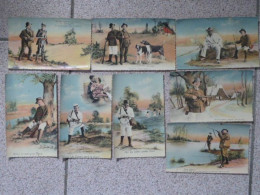 FO1 - Thème Chasse - Série De 8 Cartes Humoristiques - édition ROB - Caza