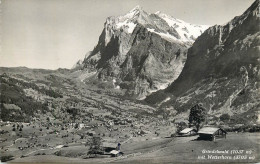 Postcard Switzerland Grindelwald Mit Wetterhorn - Altri & Non Classificati
