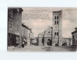 GANNAT : Place Hennequin, L'Eglise Sainte-Croix - état - Autres & Non Classés