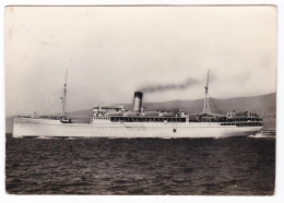 NAVE - SHIP - PIROSCAFO "GERUSALEMME"  - CARTOLINA SPEDITA IL 10.9.1947 - Dampfer
