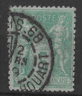 Lot N°15 N°75, Oblitéré Cachet à Date PARIS.68 Bd ROCHECHOUART - 1876-1898 Sage (Tipo II)