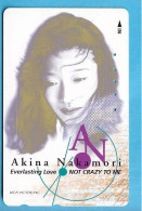 Japan Telefonkarte Japon Télécarte Phonecard -  Girl Frau Women Femme Akina Nakamori - Personnages