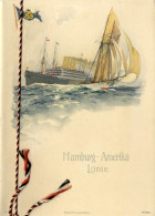 Artiste Menükarte Borhdt, Hans, Dampfer Amerika, 21. Mai 1906, Festessen - Menükarten