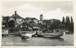 Postcard Switzerland Morat Harbour Paddle Cruiser - Altri & Non Classificati