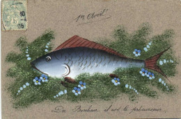 Illustrateur 1er Avril Poisson Fleurs Feuillage Du Bonheur Il Est Précurseur  Pionnière   RV - April Fool's Day