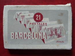 FO1 - Barcelone - Barcelona - Dépliant De 21 Cartes Postales - Edition Adolfo Zerkowitz - Barcelona