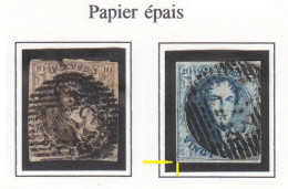 N° 6 / 7   PAPIER  ÉPAIS    4 MARGES - 1849-1865 Medallones (Otros)
