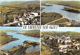 34-LA-SALVETAT-SUR-AGOUT- MULTIVUES - LE BARRAGE VUE GENERALE LES ILES - La Salvetat