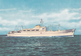 NAVE - SHIP - MOTO NAVE  "AUSTRALIA "  - LLOYD TRIESTINO  TRIESTE - CARTOLINA ORIGINALE - Steamers