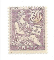 TC 015 - Timbre Crete 10 * Trace Charnière - Unused Stamps