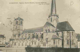 21 - Auxonne - Eglise Notre Dame - Façade Latérale - Correspondance - Oblitération Ronde De 1914 - CPA - Voir Scans Rect - Auxonne