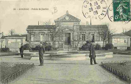 16 - Cognac - Palais De Justice - Animée - Oblitération Ronde De 1908 - CPA - Voir Scans Recto-Verso - Cognac