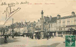 03 - Moulins - Place D'Allier - Animée - CPA - Voir Scans Recto-Verso - Moulins