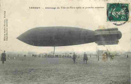 55 - Verdun - Attérissage Du Ville De Paris Après Sa Première Ascension - Animée - Etat - CPA - Voir Scans Recto-Verso - Verdun