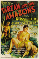 Cinema - Tarzan And Tne Amazons - Illustration Vintage - Affiche De Film - CPM - Carte Neuve - Voir Scans Recto-Verso - Affiches Sur Carte