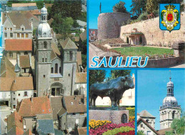 21 - Saulieu - Multivues - Blasons - CPM - Voir Scans Recto-Verso - Saulieu