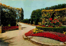 18 - Bourges - Le Jardin Dés Prés Fichaux - Fleurs - Flamme Postale De L'exposition Vasarely Du Château De Culan 1975 -  - Bourges