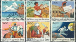 FRANCE -1998 - POST DAY AHESSIVE STAMPS COMPLETE SET OF 6,  # 3150/55, USED - Usados