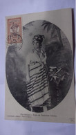 MARTINIQUE 1915 TYPE COSTUME CREOLE EDIT LEBOULLANGER TIMBREE ET CACHET PUERTO RICO PAQUEBOT TRANSATLANTIQUE - Autres & Non Classés