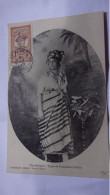 MARTINIQUE 1915 TYPE COSTUME CREOLE EDIT LEBOULLANGER TIMBREE ET CACHET PUERTO RICO PAQUEBOT TRANSATLANTIQUE - Andere & Zonder Classificatie