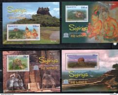 Sri Lanka - 2023 - UNESCO World Heritage Sites, Sigiriya  -4 Diff  Miniature Sheet - MNH. ( OL 27/09/2023) - Sri Lanka (Ceilán) (1948-...)