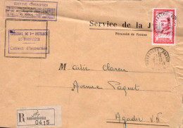 MAROC SEUL SUR LETTRE POUR LA FRANCE 1957 - Marruecos (1956-...)