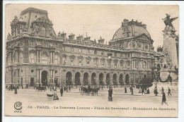 Paris Le Nouveau Louvre Place Du Carrousel Monument De Gambetta     1920     N° 50 - Distrito: 01