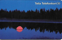 Sweden: Telia - 1996 Red Moon In The Lake - Suède